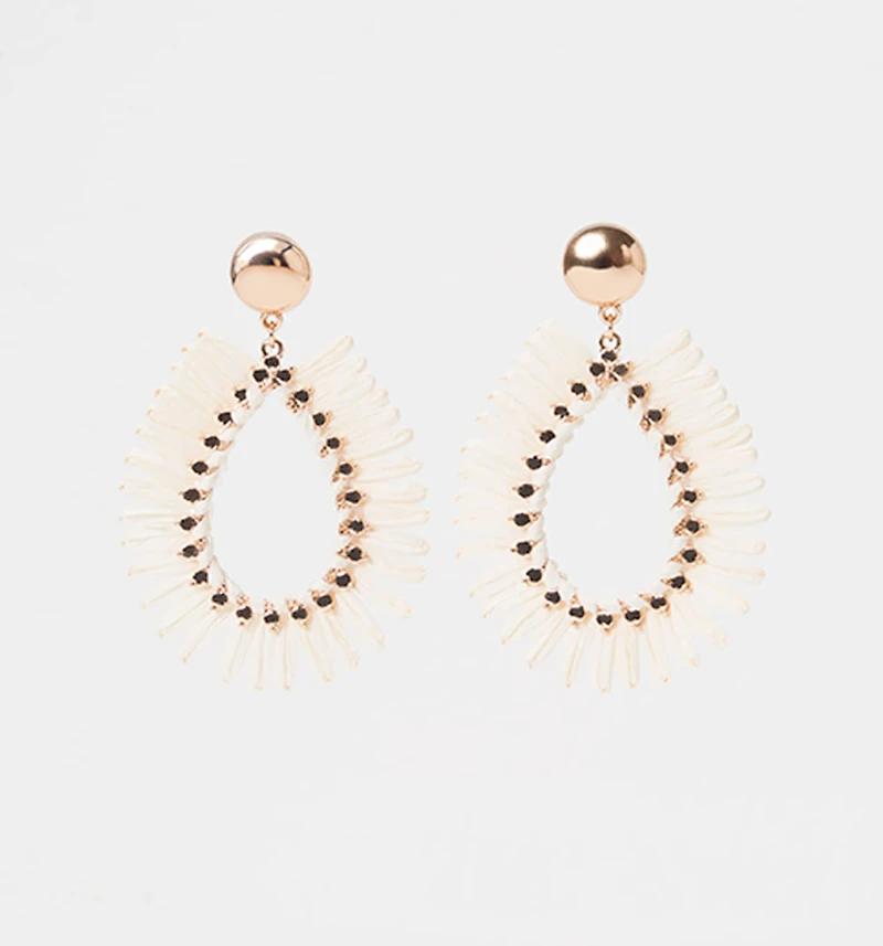 Organic Woven Earring