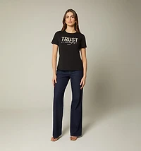 SHORT SLEEVE T-SHIRT WITH EMBOSSED PRINT