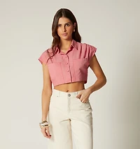 Princess Sleeves Blouse with Pocket