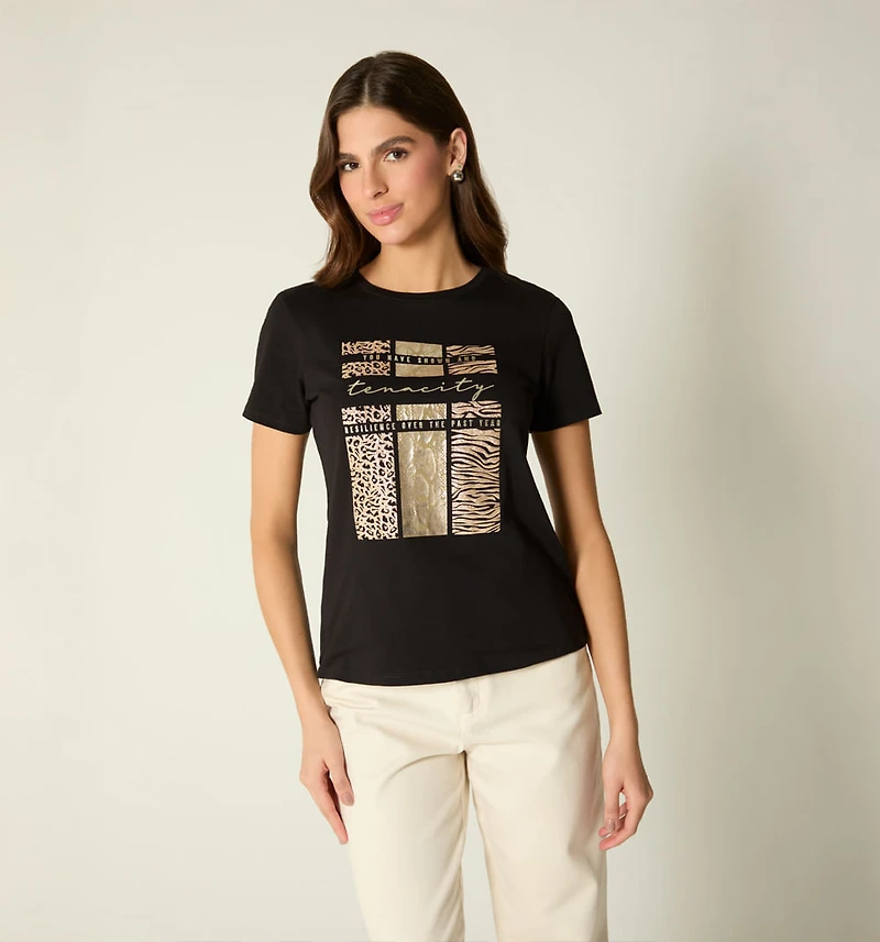ANIMAL PRINT T-SHIRT
