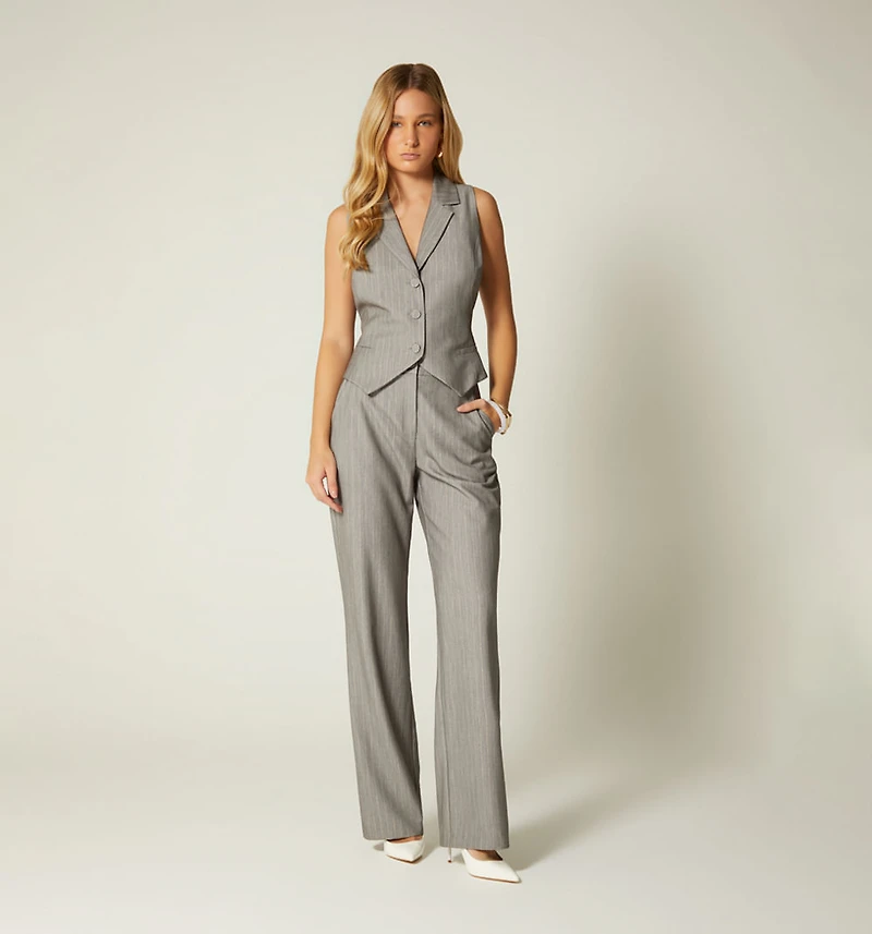 HIGH WAIST STRAIGHT PANTS