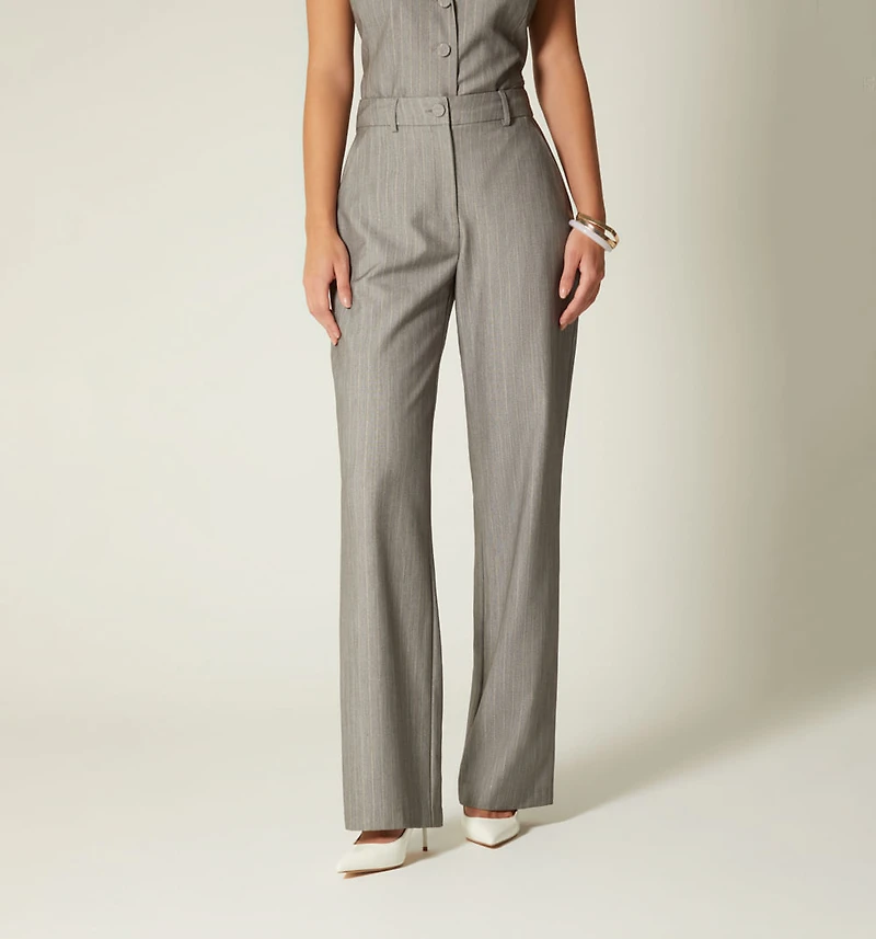 HIGH WAIST STRAIGHT PANTS