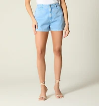 HIGH WAIST FIVE-POCKET SHORTS