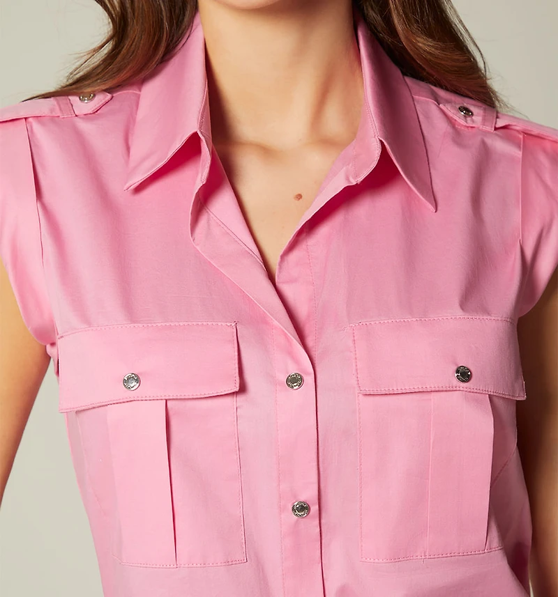 BASIC SLEEVELESS BLOUSE