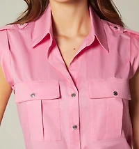 BASIC SLEEVELESS BLOUSE