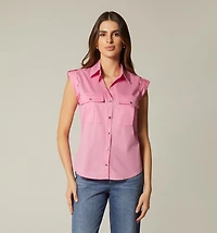 BASIC SLEEVELESS BLOUSE