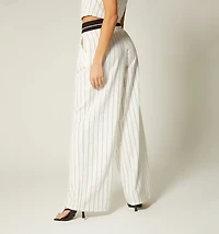 PANTS WITH CONTRAST WAISTBAND