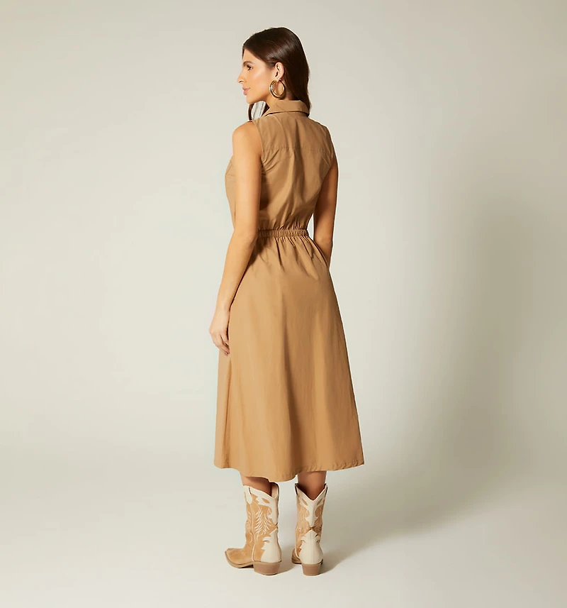 MIDI SLEEVELESS DRESS