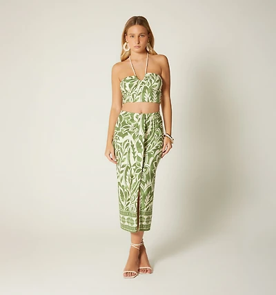 CROP TOP WITH CORD TIE