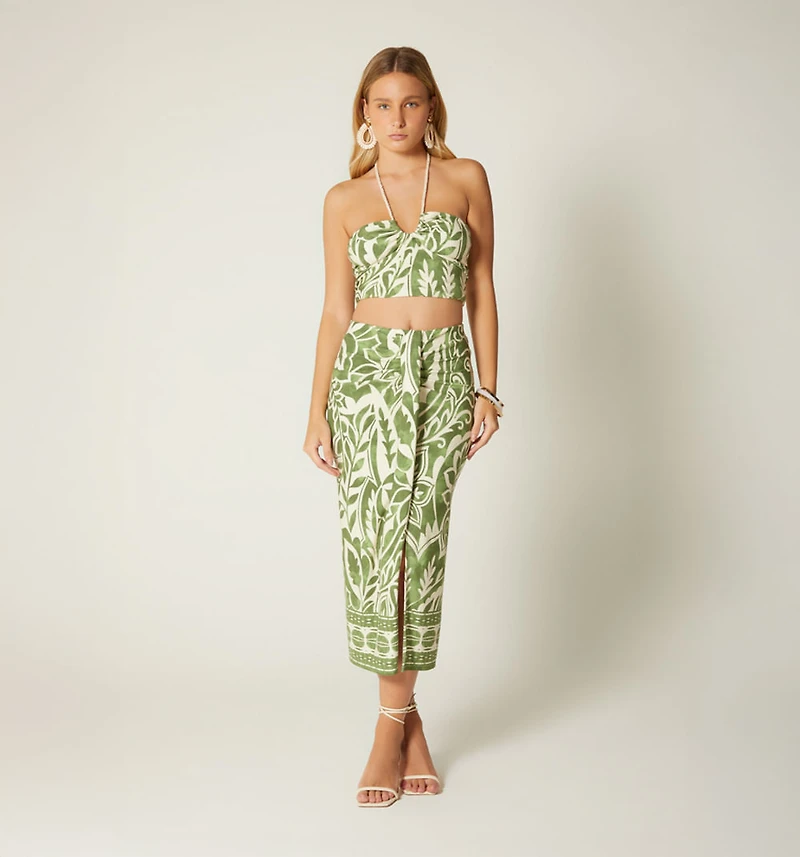CROP TOP WITH CORD TIE