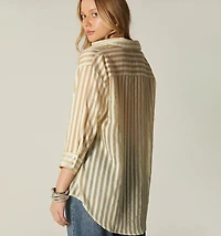 THREE-QUARTER SLEEVE BLOUSE