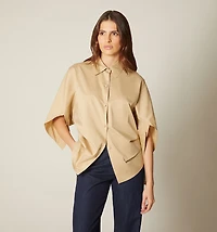 THREE-QUARTER SLEEVE BLOUSE WITH BUTTONING