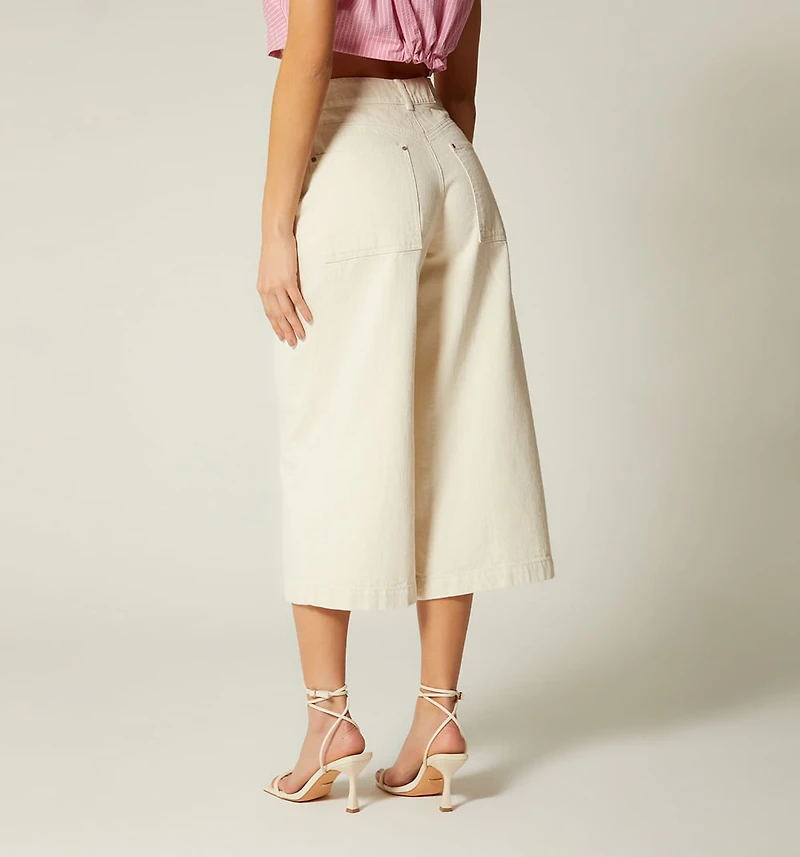 HIGH-RISE CULOTTE JEAN WITH POCKETS