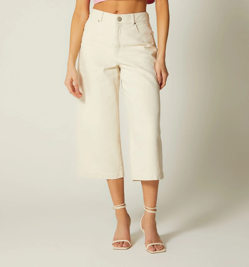 HIGH-RISE CULOTTE JEAN WITH POCKETS