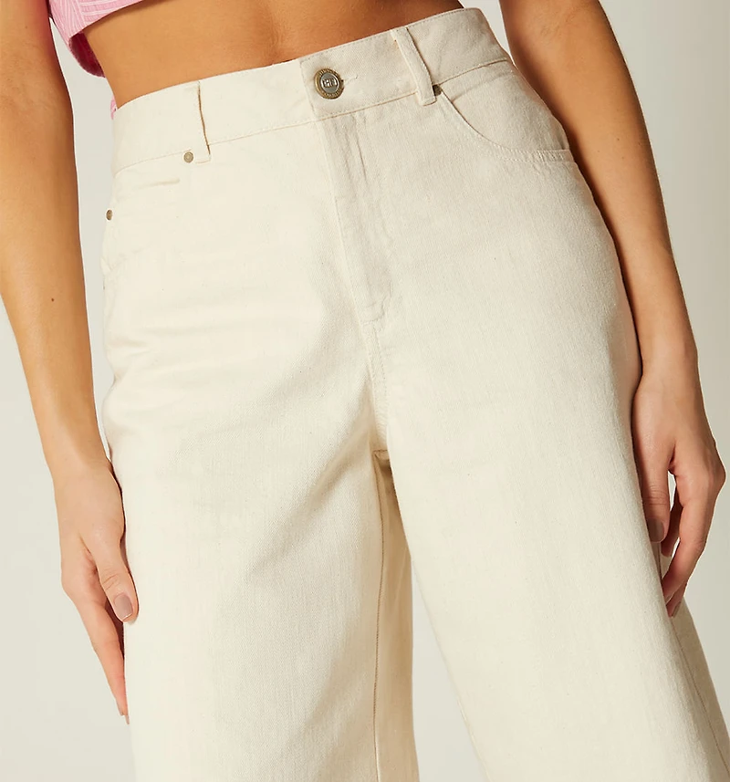 HIGH-RISE CULOTTE JEAN WITH POCKETS