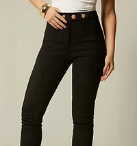 HIGH-WAISTED LEGGINGS WITH BUTTONS
