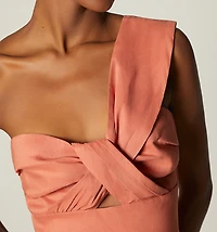 ONE SHOULDER SHORT JUMPSUIT