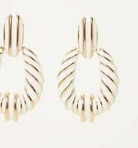 TWISTED ENAMEL EARRING
