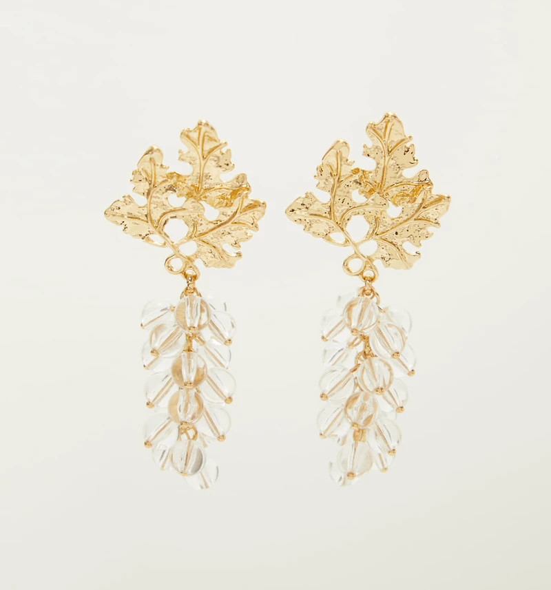 Flower Earrings with Transparency