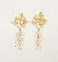 Flower Earrings with Transparency