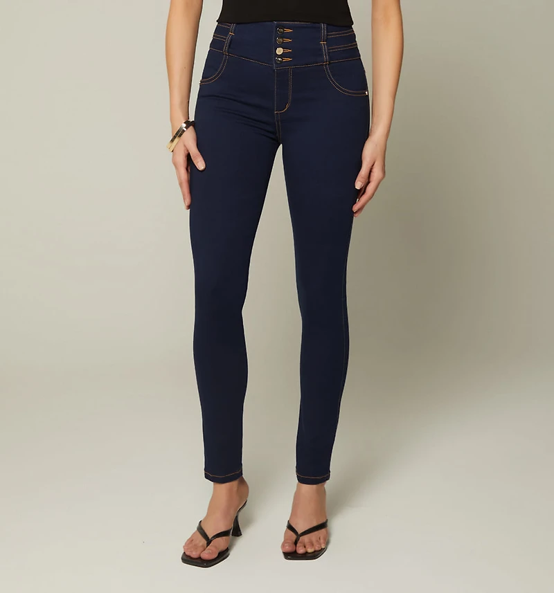 High Waist Ultraslim Jean Waistband Cuts