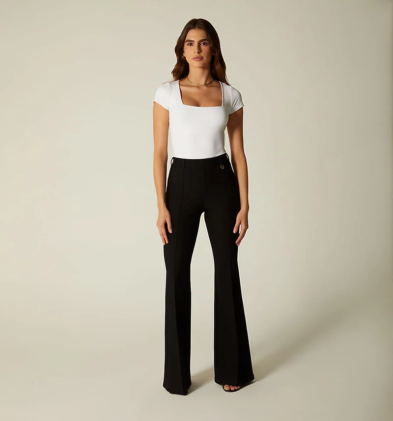 High Waist Bell Bottom Leggings