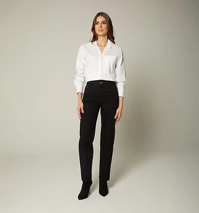 HIGH WAIST GIRLFRIEND JEAN FIVE POCKET