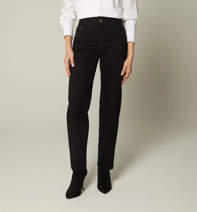 HIGH WAIST GIRLFRIEND JEAN FIVE POCKET