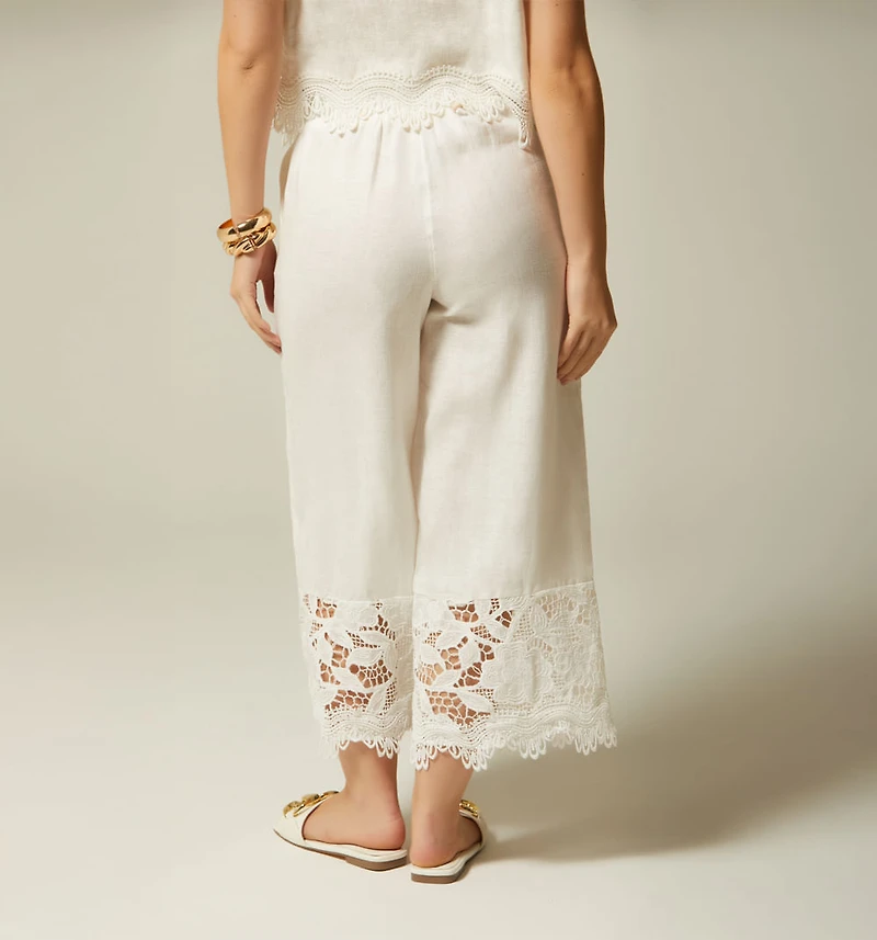 HIGH WAIST CULOTTE WITH LACE