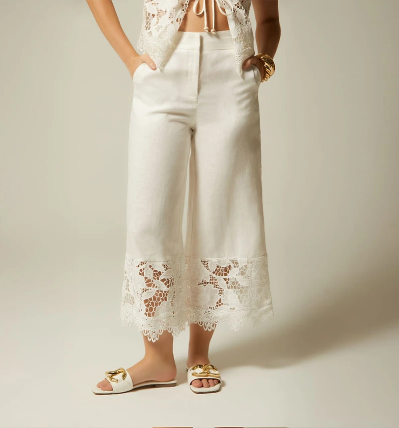 HIGH WAIST CULOTTE WITH LACE