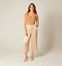 HIGH-WAISTED CULOTTE PANTS