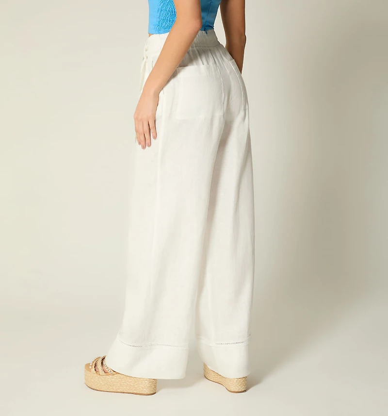 HIGH-WAIST PALAZZO WITH POCKETS