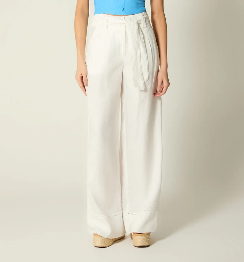 HIGH-WAIST PALAZZO WITH POCKETS