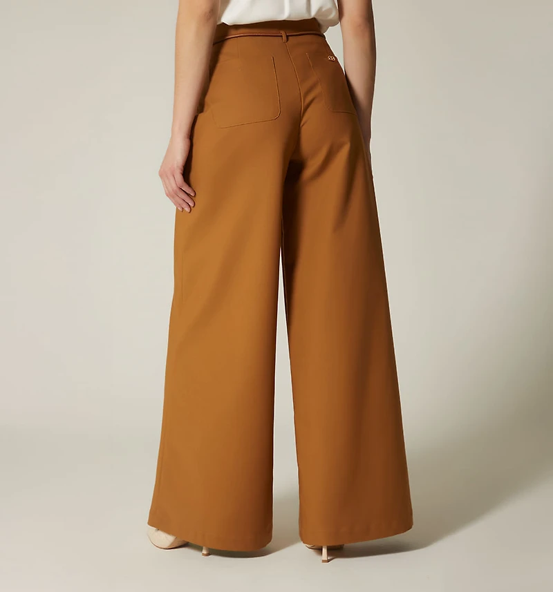 HIGH-WAISTED PANTS WITH BELT