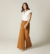 HIGH-WAISTED PANTS WITH BELT