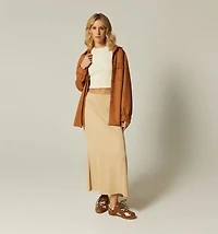 MIDI SKIRT WITH BELT