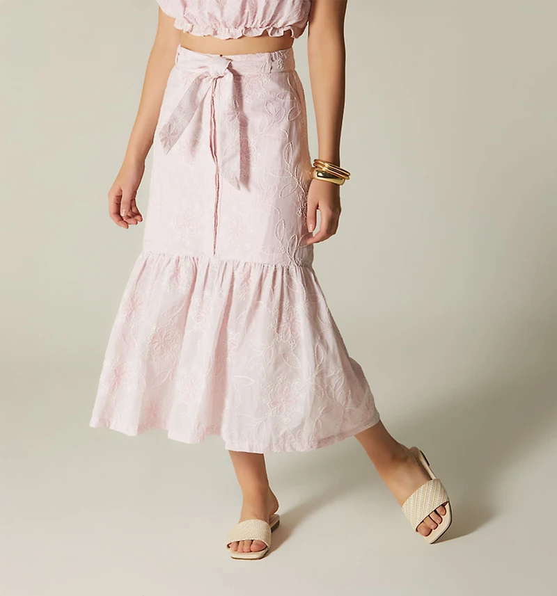 MIDI LENGTH SKIRT WITH POCKETS