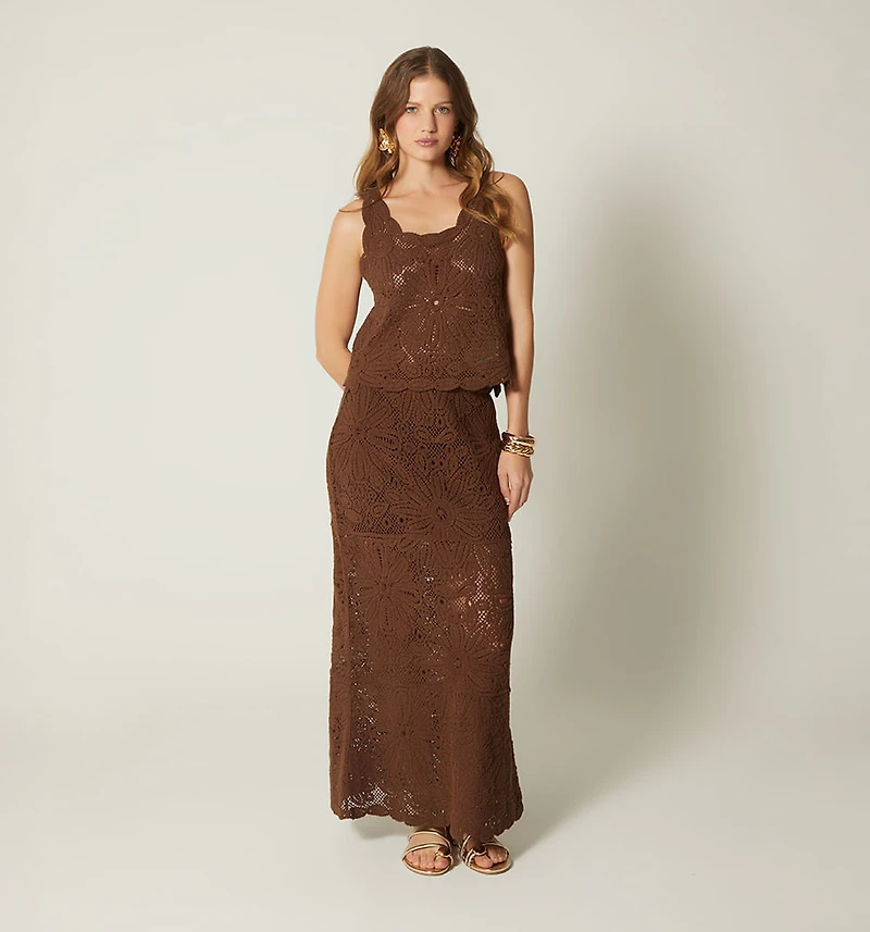 LONG CROCHET SKIRT