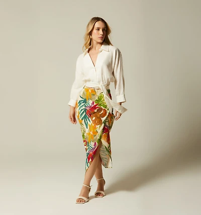 WRAP MIDI SKIRT