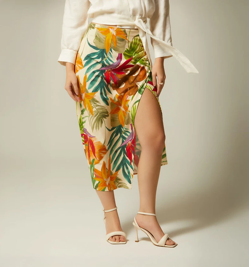 WRAP MIDI SKIRT