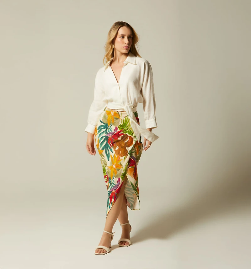 WRAP MIDI SKIRT