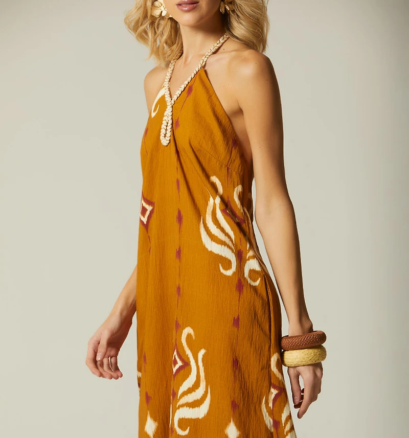LONG DRESS WITH TIE