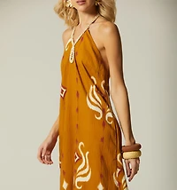 LONG DRESS WITH TIE