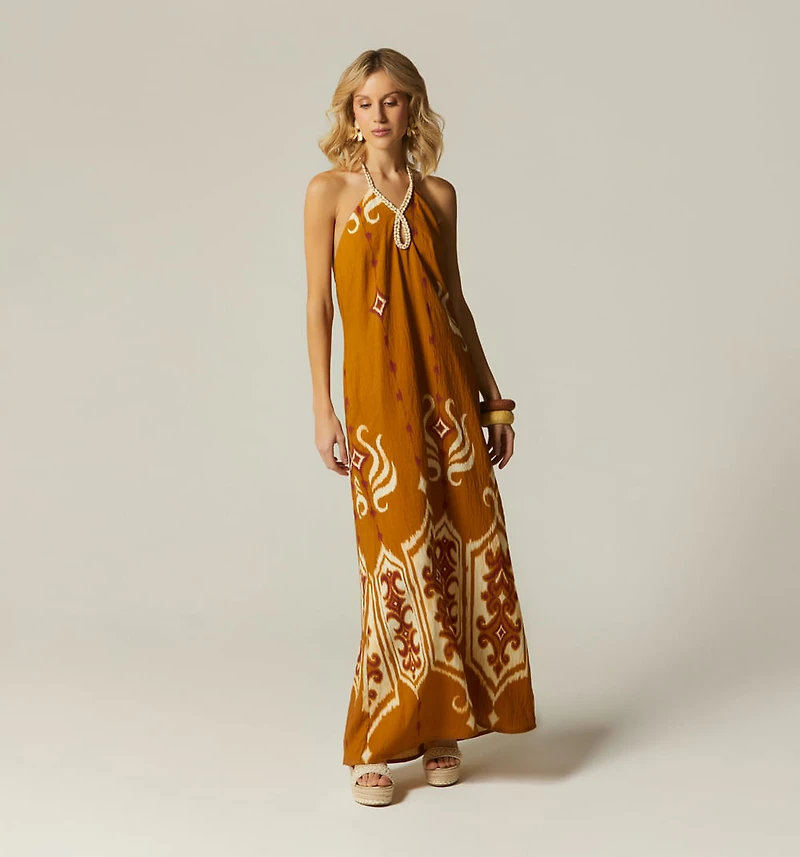 LONG DRESS WITH TIE