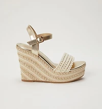 Braided Upper Platform Sandal