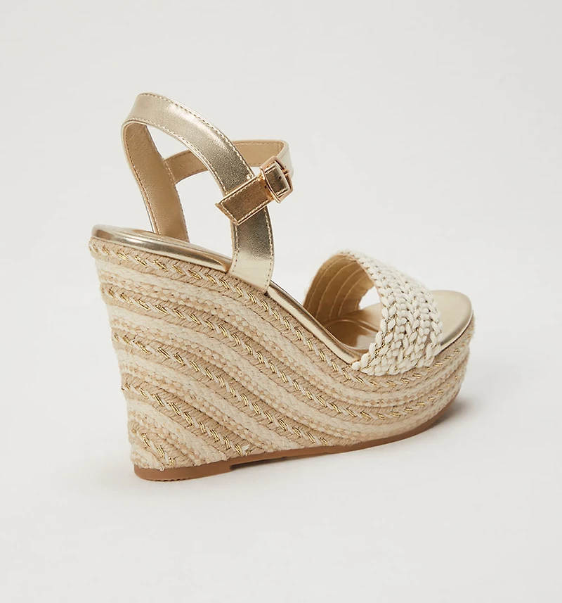 Braided Upper Platform Sandal
