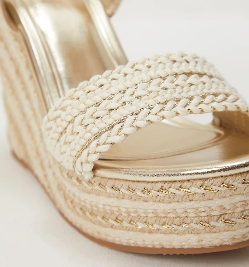 Braided Upper Platform Sandal