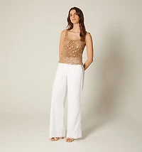 CROCHET STRAP BLOUSE
