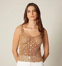 CROCHET STRAP BLOUSE