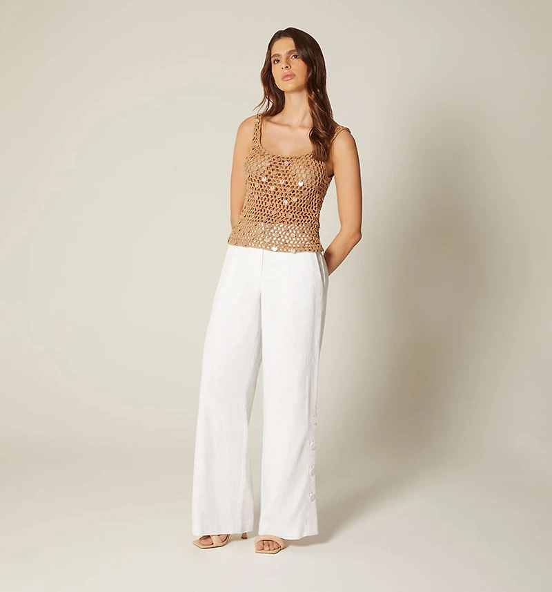 CROCHET STRAP BLOUSE